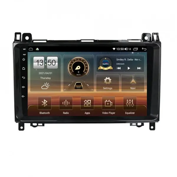 Navigatie dedicata cu Android Mercedes B-Class W245 2005 - 2011, 8GB RAM, Radio GPS Dual Zone, Display HD QLED 9" Touchscreen, Internet Wi-Fi si slot SIM 4G, Bluetooth, MirrorLink, USB