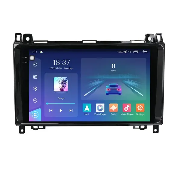 Navigatie dedicata cu Android Mercedes B-Class W245 2005 - 2011, 8GB RAM, Radio GPS Dual Zone, Display 2K QLED 9.5" Touchscreen, Internet Wi-Fi si slot SIM 4G, Bluetooth, MirrorLink, USB
