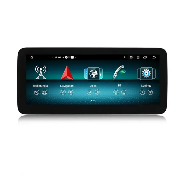 Navigatie dedicata cu Android Mercedes CLA C117 2013 - 2015 cu navigatie NTG 4.5 / 4.7, 6GB RAM, Radio GPS Dual Zone, Display QLED 12.3" Touchscreen, Internet Wi-Fi si slot SIM 4G, Bluetooth, MirrorLink, USB
