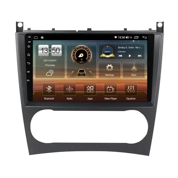 Navigatie dedicata cu Android Mercedes CLK C209 2005 - 2010, 4GB RAM, Radio GPS Dual Zone, Display HD QLED 9" Touchscreen, Internet Wi-Fi si slot SIM 4G, Bluetooth, MirrorLink, USB