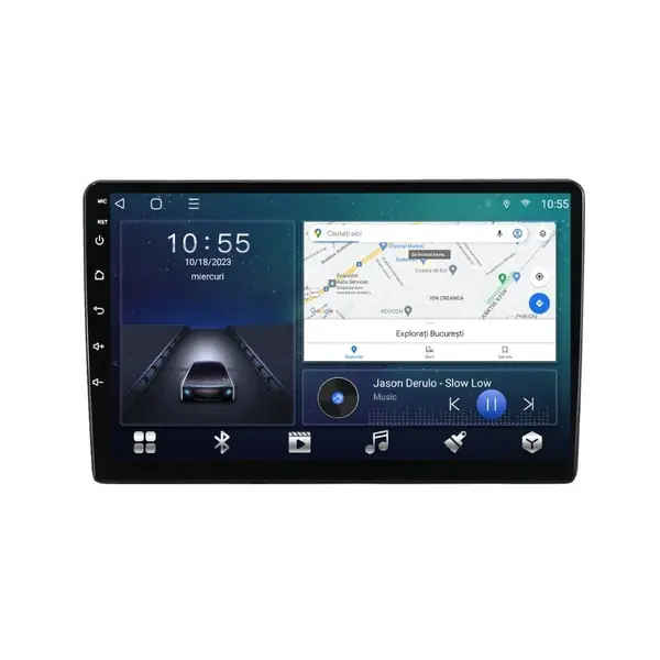 Navigatie dedicata cu Android Mercedes G-Class W463 2002 - 2009, 2GB RAM, Radio GPS Dual Zone, Display HD QLED 9" Touchscreen, Internet Wi-Fi si slot SIM 4G, Bluetooth, MirrorLink, USB