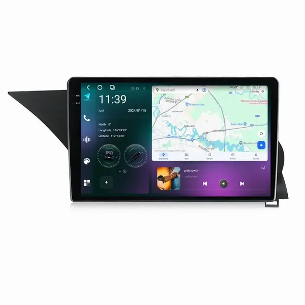Navigatie dedicata cu Android Mercedes GLK X204 2012 - 2015, 12GB RAM, Radio GPS Dual Zone, Display 2K QLED 9.5" Touchscreen, Internet Wi-Fi si slot SIM 4G, Bluetooth, MirrorLink, USB