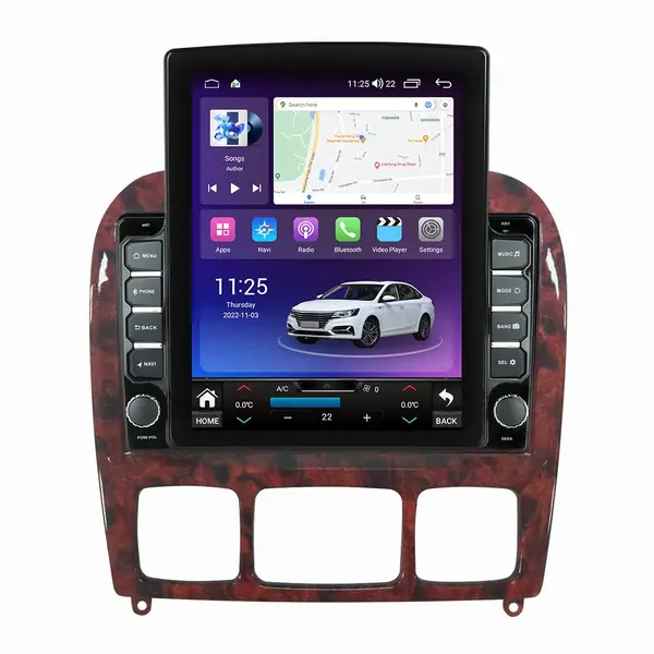 Navigatie dedicata cu Android Mercedes S-Class W220 1998 - 2005, 4GB RAM, Radio GPS Dual Zone, Touchscreen IPS 9.7" HD tip Tesla, Internet Wi-Fi si slot SIM 4G, Bluetooth, MirrorLink, USB