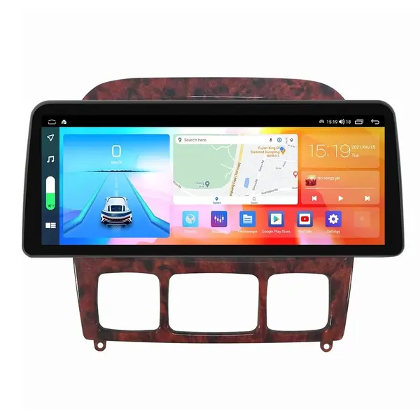 Navigatie dedicata cu Android Mercedes S-Class W220 1998 - 2005, 8GB RAM, Radio GPS Dual Zone, Display QLED 12.3" Touchscreen, Internet Wi-Fi si slot SIM 4G, Bluetooth, MirrorLink, USB