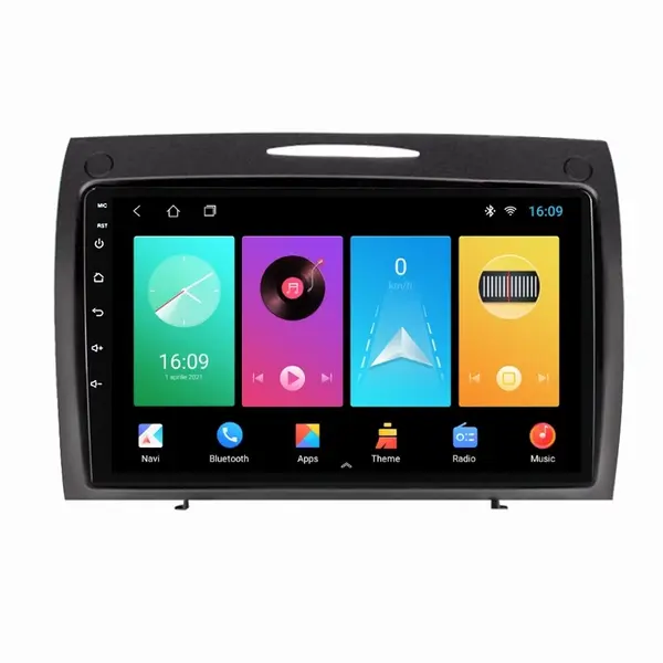 Navigatie dedicata cu Android Mercedes SLK R171 2004 - 2011, 1GB RAM, Radio GPS Dual Zone, Display HD IPS 9" Touchscreen, Internet Wi-Fi, Bluetooth, MirrorLink, USB