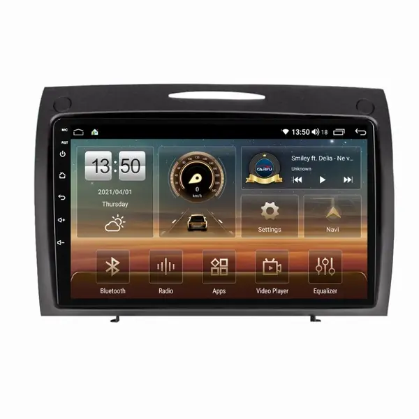 Navigatie dedicata cu Android Mercedes SLK R171 2004 - 2011, 6GB RAM, Radio GPS Dual Zone, Display HD QLED 9" Touchscreen, Internet Wi-Fi si slot SIM 4G, Bluetooth, MirrorLink, USB