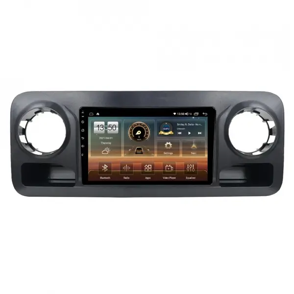 Navigatie dedicata cu Android Mercedes Sprinter dupa 2018, 8GB RAM, Radio GPS Dual Zone, Display HD QLED 10" Touchscreen, Internet Wi-Fi si slot SIM 4G, Bluetooth, MirrorLink, USB