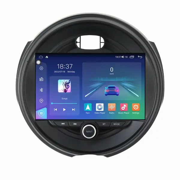 Navigatie dedicata cu Android Mini Clubman (F54) 2015 - 2020, 4GB RAM, Radio GPS Dual Zone, Display 2K QLED 9.5" Touchscreen, Internet Wi-Fi si slot SIM 4G, Bluetooth, MirrorLink, USB