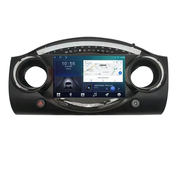 Navigatie dedicata cu Android Mini Cooper / One (R50, R52, R53) 2001 - 2008, 2GB RAM, Radio GPS Dual Zone, Display HD QLED 9" Touchscreen, Internet Wi-Fi si slot SIM 4G, Bluetooth, MirrorLink, USB