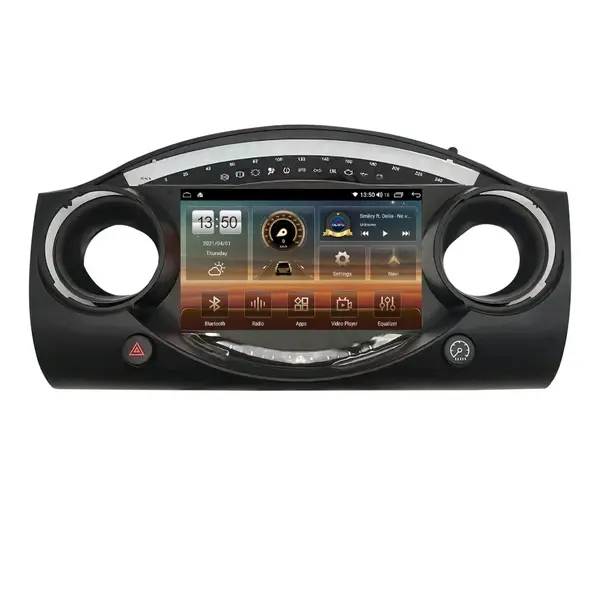 Navigatie dedicata cu Android Mini Cooper / One (R50, R52, R53) 2001 - 2008, 6GB RAM, Radio GPS Dual Zone, Display HD QLED 9" Touchscreen, Internet Wi-Fi si slot SIM 4G, Bluetooth, MirrorLink, USB