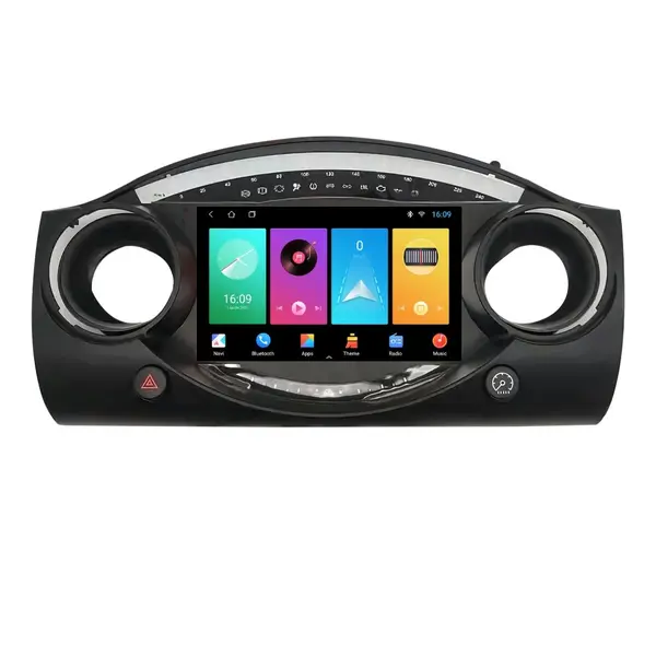 Navigatie dedicata cu Android Mini Cooper / One (R50, R52, R53) 2001 - 2008, 1GB RAM, Radio GPS Dual Zone, Display HD IPS 9" Touchscreen, Internet Wi-Fi, Bluetooth, MirrorLink, USB