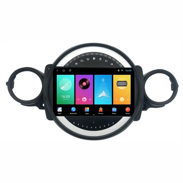 Navigatie dedicata cu Android Mini Cooper / One (R56, R57, R58, R59) 2006 - 2015, 2GB RAM, Radio GPS Dual Zone, Display HD IPS 9" Touchscreen, Internet Wi-Fi, Bluetooth, MirrorLink, USB