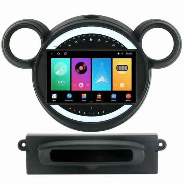 Navigatie dedicata cu Android Mini Countryman / Paceman (R60, R61) 2010 - 2017, 2GB RAM, Radio GPS Dual Zone, Display HD IPS 9" Touchscreen, Internet Wi-Fi, Bluetooth, MirrorLink, USB