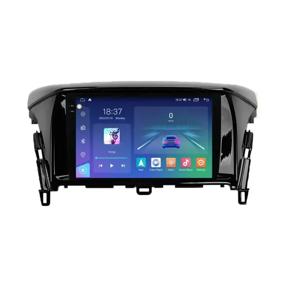 Navigatie dedicata cu Android Mitsubishi Eclipse Cross 2017 - 2020, 4GB RAM, Radio GPS Dual Zone, Display 2K QLED 9.5" Touchscreen, Internet Wi-Fi si slot SIM 4G, Bluetooth, MirrorLink, USB