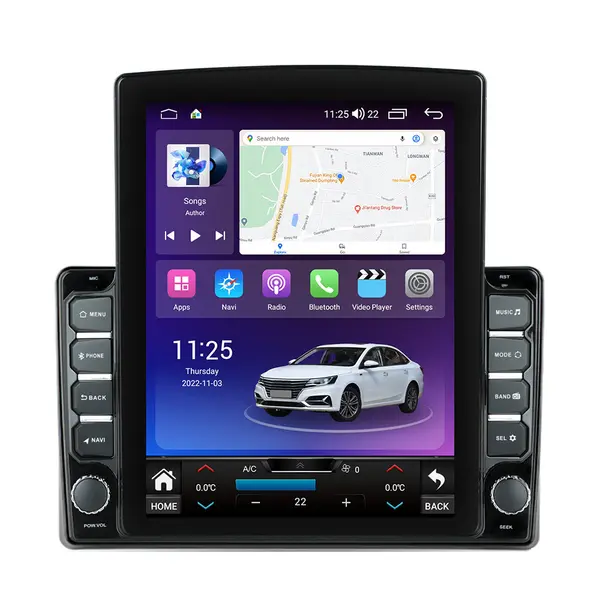 Navigatie dedicata cu Android Mitsubishi L200 dupa 2015, 8GB RAM, Radio GPS Dual Zone, Touchscreen IPS 9.7" HD tip Tesla, Internet Wi-Fi si slot SIM 4G, Bluetooth, MirrorLink, USB