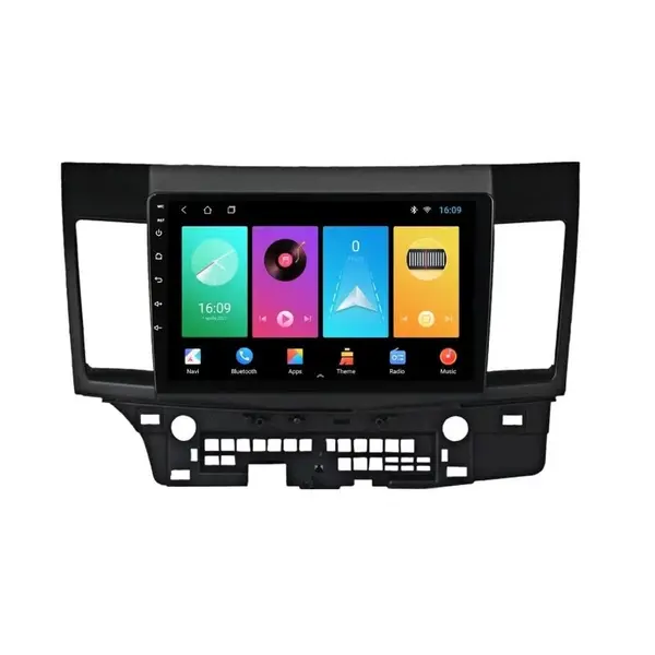 Navigatie dedicata cu Android Mitsubishi Lancer dupa 2007, 2GB RAM, Radio GPS Dual Zone, Display HD IPS 10" Touchscreen, Internet Wi-Fi, Bluetooth, MirrorLink, USB