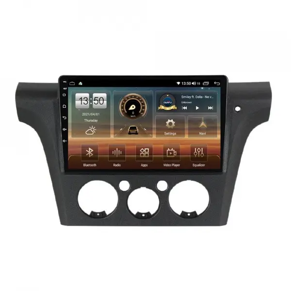 Navigatie dedicata cu Android Mitsubishi Outlander I 2001 - 2006, 6GB RAM, Radio GPS Dual Zone, Display HD QLED 10" Touchscreen, Internet Wi-Fi si slot SIM 4G, Bluetooth, MirrorLink, USB