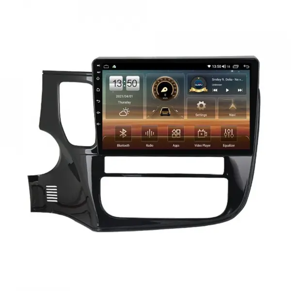 Navigatie dedicata cu Android Mitsubishi Outlander III 2012 - 2019, 6GB RAM, Radio GPS Dual Zone, Display HD QLED 10" Touchscreen, Internet Wi-Fi si slot SIM 4G, Bluetooth, MirrorLink, USB