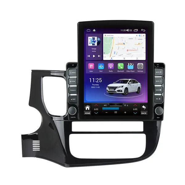 Navigatie dedicata cu Android Mitsubishi Outlander III 2012 - 2019, 8GB RAM, Radio GPS Dual Zone, Touchscreen IPS 9.7" HD tip Tesla, Internet Wi-Fi si slot SIM 4G, Bluetooth, MirrorLink, USB