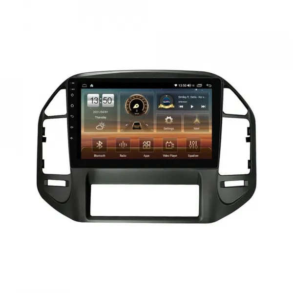 Navigatie dedicata cu Android Mitsubishi Pajero III 2001 - 2006, 8GB RAM, Radio GPS Dual Zone, Display HD QLED 10" Touchscreen, Internet Wi-Fi si slot SIM 4G, Bluetooth, MirrorLink, USB