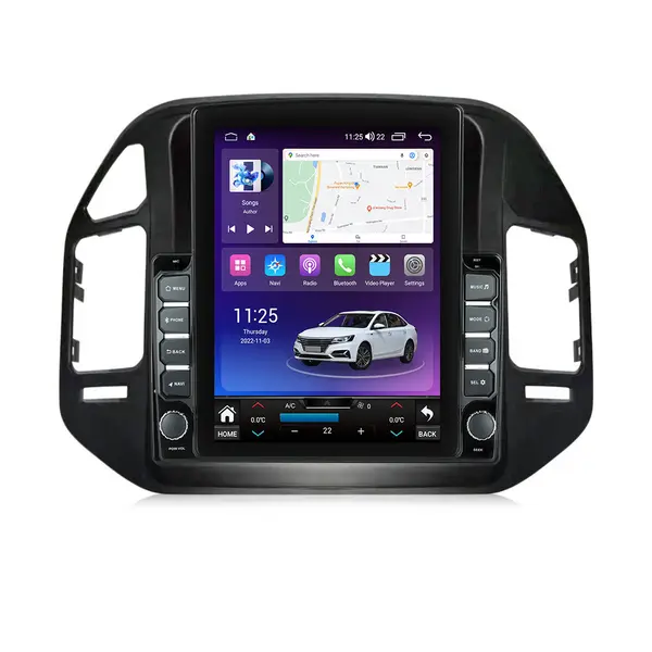 Navigatie dedicata cu Android Mitsubishi Pajero III 2001 - 2006, 4GB RAM, Radio GPS Dual Zone, Touchscreen IPS 9.7" HD tip Tesla, Internet Wi-Fi si slot SIM 4G, Bluetooth, MirrorLink, USB