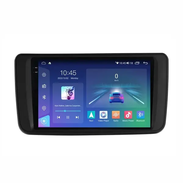 Navigatie dedicata cu Android Nissan Leaf II 2017 - 2025, 4GB RAM, Radio GPS Dual Zone, Display 2K QLED 9.5" Touchscreen, Internet Wi-Fi si slot SIM 4G, Bluetooth, MirrorLink, USB