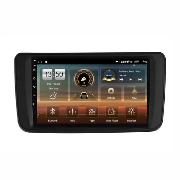 Navigatie dedicata cu Android Nissan Leaf II 2017 - 2025, 8GB RAM, Radio GPS Dual Zone, Display HD QLED 9" Touchscreen, Internet Wi-Fi si slot SIM 4G, Bluetooth, MirrorLink, USB