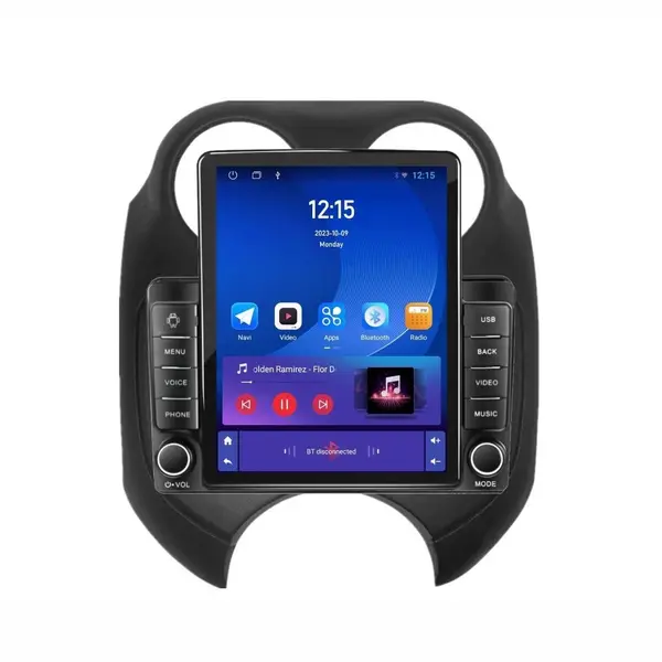 Navigatie dedicata cu Android Nissan Micra IV 2010 - 2013, 1GB RAM, Radio GPS Dual Zone, Touchscreen IPS 9.7" HD tip Tesla, Internet Wi-Fi, Bluetooth, MirrorLink, USB