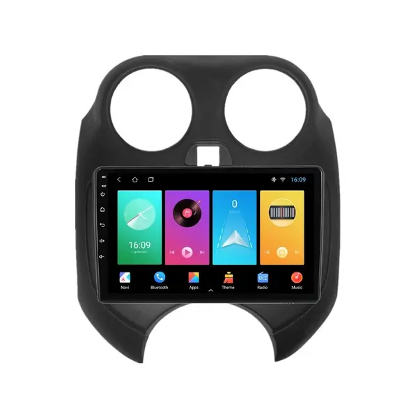 Navigatie dedicata cu Android Nissan Micra IV 2010 - 2013, 1GB RAM, Radio GPS Dual Zone, Display HD IPS 9" Touchscreen, Internet Wi-Fi, Bluetooth, MirrorLink, USB
