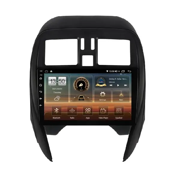 Navigatie dedicata cu Android Nissan Micra IV 2014 - 2017, 8GB RAM, Radio GPS Dual Zone, Display HD QLED 9" Touchscreen, Internet Wi-Fi si slot SIM 4G, Bluetooth, MirrorLink, USB