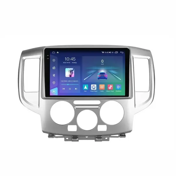 Navigatie dedicata cu Android Nissan NV200 dupa 2010, 8GB RAM, Radio GPS Dual Zone, Display 2K QLED 9.5" Touchscreen, Internet Wi-Fi si slot SIM 4G, Bluetooth, MirrorLink, USB