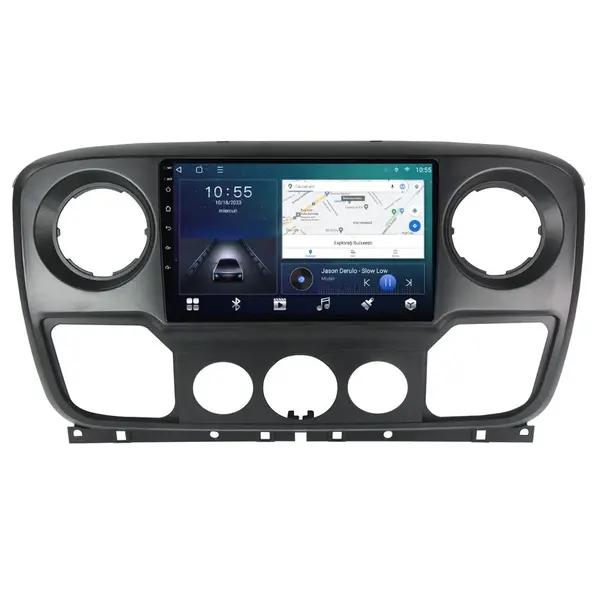 Navigatie dedicata cu Android Nissan NV400 2010 - 2020, 2GB RAM, Radio GPS Dual Zone, Display HD QLED 10" Touchscreen, Internet Wi-Fi si slot SIM 4G, Bluetooth, MirrorLink, USB