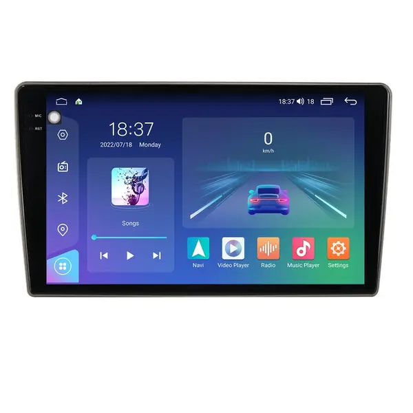 Navigatie dedicata cu Android Nissan Tiida 2004 - 2013, 4GB RAM, Radio GPS Dual Zone, Display 2K QLED 9.5" Touchscreen, Internet Wi-Fi si slot SIM 4G, Bluetooth, MirrorLink, USB