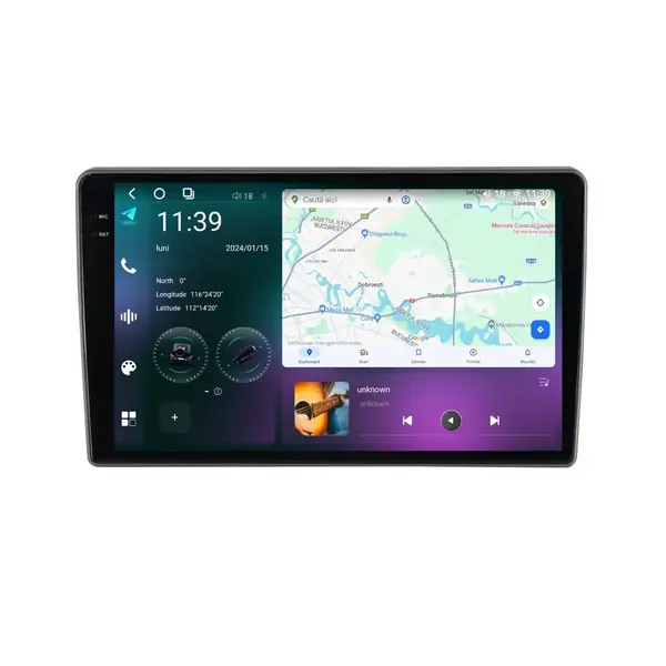 Navigatie dedicata cu Android Nissan X-Trail T30 2001 - 2007, 12GB RAM, Radio GPS Dual Zone, Display 2K QLED 9.5" Touchscreen, Internet Wi-Fi si slot SIM 4G, Bluetooth, MirrorLink, USB
