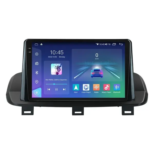 Navigatie dedicata cu Android Nissan X-Trail T33 dupa 2021, 4GB RAM, Radio GPS Dual Zone, Display 2K QLED 10.36" Touchscreen, Internet Wi-Fi si slot SIM 4G, Bluetooth, MirrorLink, USB