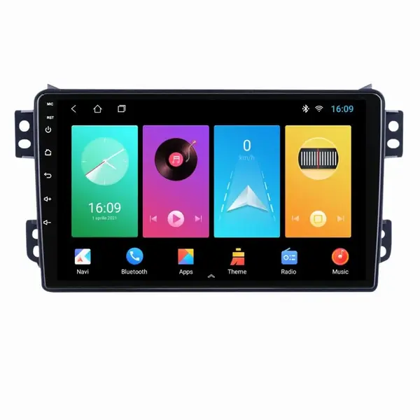 Navigatie dedicata cu Android Opel Agila 2007 - 2014, 2GB RAM, Radio GPS Dual Zone, Display HD IPS 9" Touchscreen, Internet Wi-Fi, Bluetooth, MirrorLink, USB