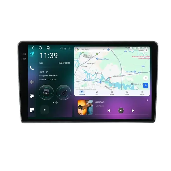 Navigatie dedicata cu Android Opel Astra H 2004 - 2014, 12GB RAM, Radio GPS Dual Zone, Display 2K QLED 9.5" Touchscreen, Internet Wi-Fi si slot SIM 4G, Bluetooth, MirrorLink, USB