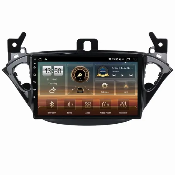 Navigatie dedicata cu Android Opel Corsa E 2014 - 2019, 4GB RAM, Radio GPS Dual Zone, Display HD QLED 9" Touchscreen, Internet Wi-Fi si slot SIM 4G, Bluetooth, MirrorLink, USB