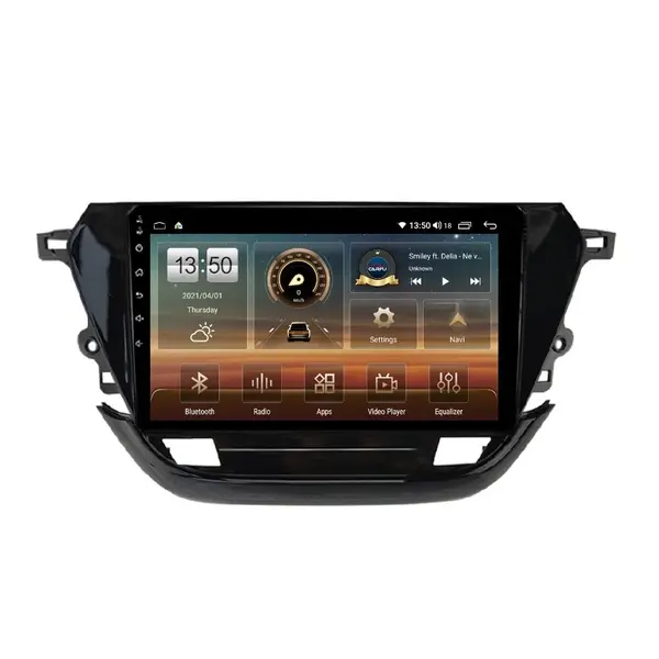 Navigatie dedicata cu Android Opel Corsa F dupa 2019, 4GB RAM, Radio GPS Dual Zone, Display HD QLED 9" Touchscreen, Internet Wi-Fi si slot SIM 4G, Bluetooth, MirrorLink, USB