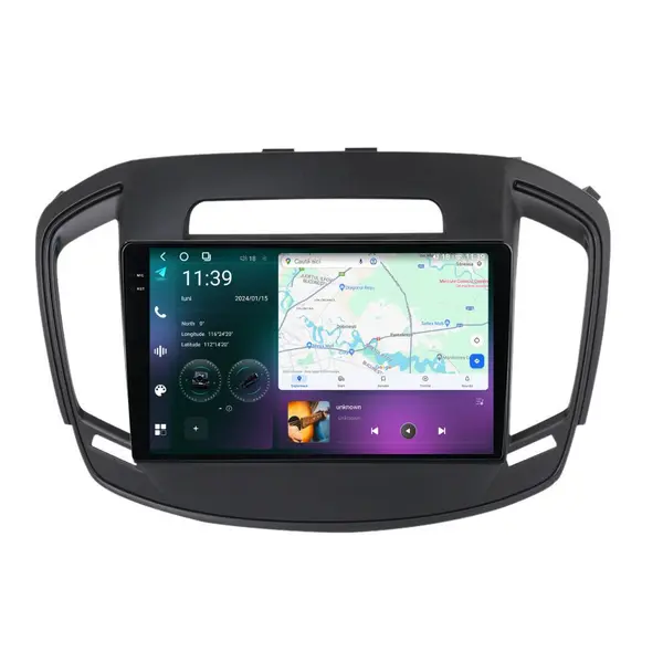 Navigatie dedicata cu Android Opel Insignia A 2013 - 2017, 12GB RAM, Radio GPS Dual Zone, Display 2K QLED 9.5" Touchscreen, Internet Wi-Fi si slot SIM 4G, Bluetooth, MirrorLink, USB