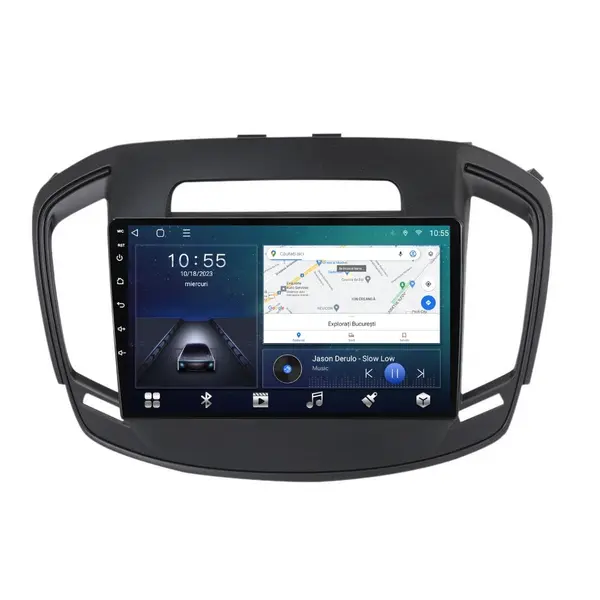 Navigatie dedicata cu Android Opel Insignia A 2013 - 2017, 2GB RAM, Radio GPS Dual Zone, Display HD QLED 9" Touchscreen, Internet Wi-Fi si slot SIM 4G, Bluetooth, MirrorLink, USB