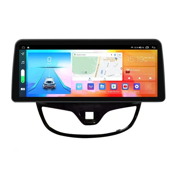 Navigatie dedicata cu Android Opel Karl 2015 - 2019, 8GB RAM, Radio GPS Dual Zone, Display QLED 12.3" Touchscreen, Internet Wi-Fi si slot SIM 4G, Bluetooth, MirrorLink, USB