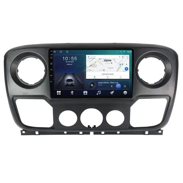 Navigatie dedicata cu Android Opel Movano B 2010 - 2019, 2GB RAM, Radio GPS Dual Zone, Display HD QLED 10" Touchscreen, Internet Wi-Fi si slot SIM 4G, Bluetooth, MirrorLink, USB