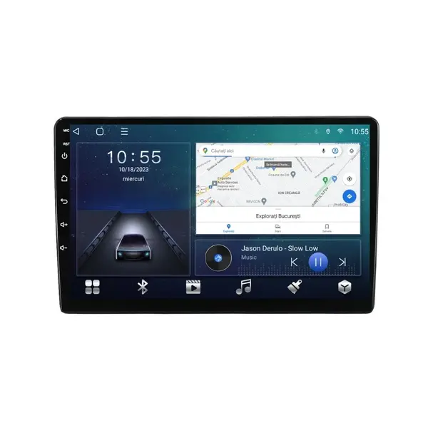Navigatie dedicata cu Android Opel Vivaro A 2001 - 2010, 2GB RAM, Radio GPS Dual Zone, Display HD QLED 10" Touchscreen, Internet Wi-Fi si slot SIM 4G, Bluetooth, MirrorLink, USB