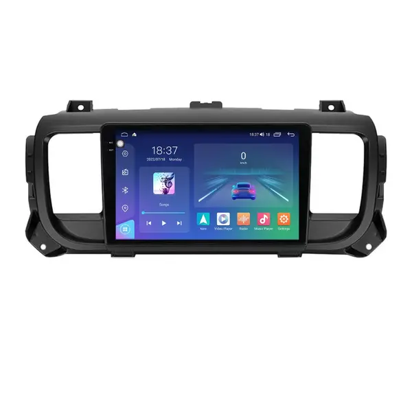 Navigatie dedicata cu Android Opel Vivaro C dupa 2019, 8GB RAM, Radio GPS Dual Zone, Display 2K QLED 9.5" Touchscreen, Internet Wi-Fi si slot SIM 4G, Bluetooth, MirrorLink, USB