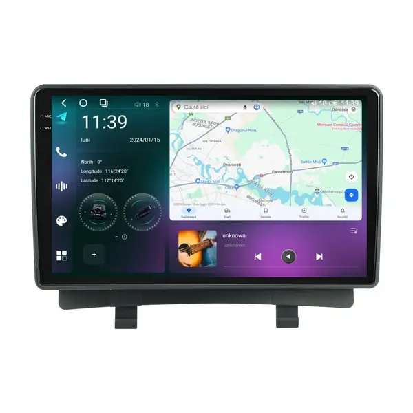 Navigatie dedicata cu Android Opel Zafira Tourer C 2011 - 2016, 12GB RAM, Radio GPS Dual Zone, Display 2K QLED 9.5" Touchscreen, Internet Wi-Fi si slot SIM 4G, Bluetooth, MirrorLink, USB