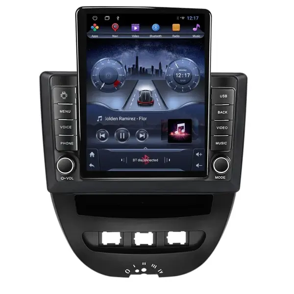Navigatie dedicata cu Android Peugeot 107 2005 - 2014, 2GB RAM, Radio GPS Dual Zone, Touchscreen IPS 9.7" HD tip Tesla, Internet Wi-Fi, Bluetooth, MirrorLink, USB