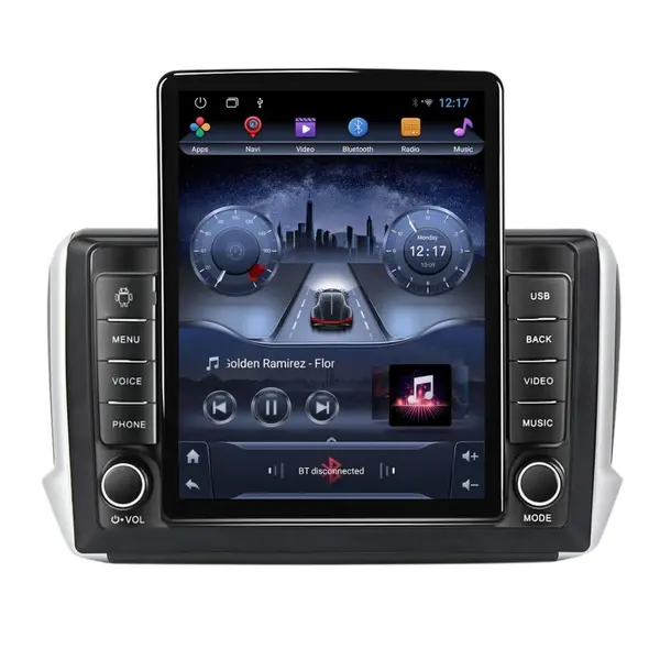 Navigatie dedicata cu Android Peugeot 2008 I 2013 - 2019, 2GB RAM, Radio GPS Dual Zone, Touchscreen IPS 9.7" HD tip Tesla, Internet Wi-Fi, Bluetooth, MirrorLink, USB