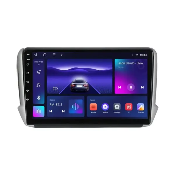 Navigatie dedicata cu Android Peugeot 2008 I 2013 - 2019, 4GB RAM, Radio GPS Dual Zone, Display HD IPS 10" Touchscreen, Internet Wi-Fi, Bluetooth, MirrorLink, USB