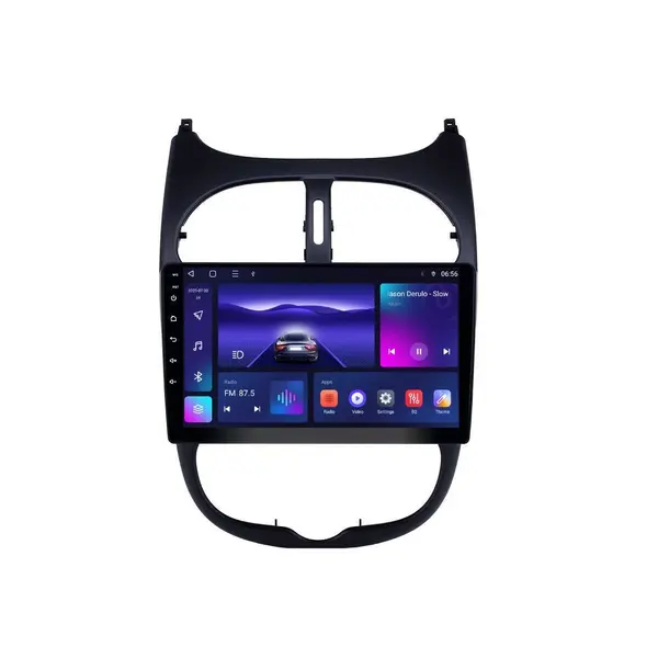 Navigatie dedicata cu Android Peugeot 206 1998 - 2009, 4GB RAM, Radio GPS Dual Zone, Display HD IPS 9" Touchscreen, Internet Wi-Fi, Bluetooth, MirrorLink, USB